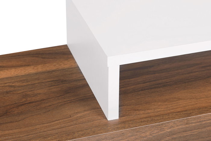 Hanah Home Nirvana Mueble de TV Blanco y Teca